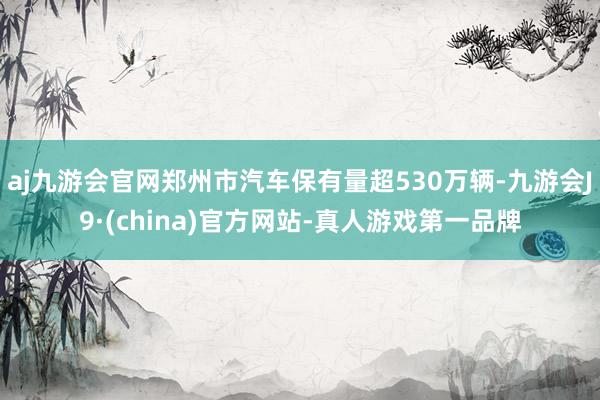 aj九游会官网郑州市汽车保有量超530万辆-九游会J9·(china)官方网站-真人游戏第一品牌