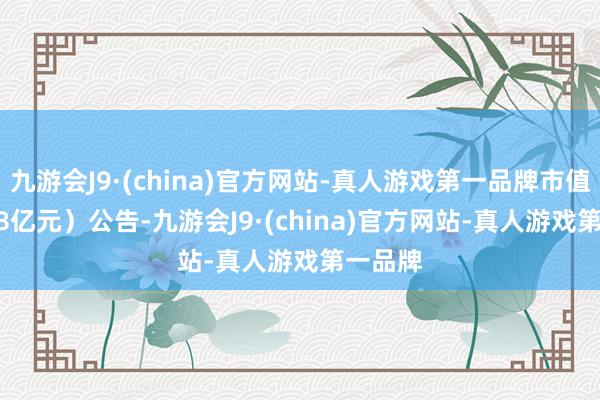 九游会J9·(china)官方网站-真人游戏第一品牌市值1772.8亿元）公告-九游会J9·(china)官方网站-真人游戏第一品牌