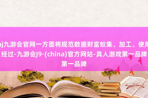 aj九游会官网一方面将规范数据财富蚁集、加工、使用经过-九游会J9·(china)官方网站-真人游戏第一品牌