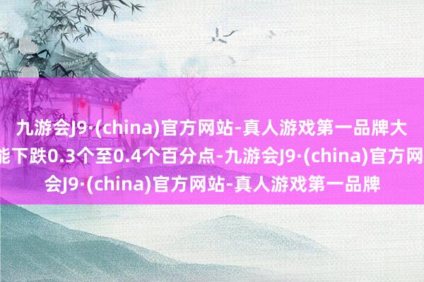 九游会J9·(china)官方网站-真人游戏第一品牌大大批城市房贷利率可能下跌0.3个至0.4个百分点-九游会J9·(china)官方网站-真人游戏第一品牌