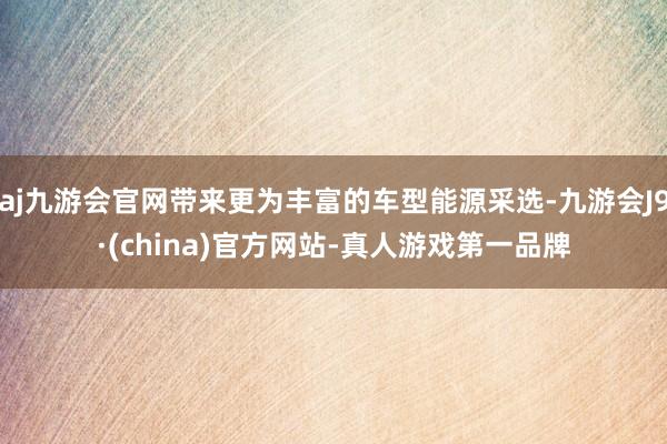 aj九游会官网带来更为丰富的车型能源采选-九游会J9·(china)官方网站-真人游戏第一品牌