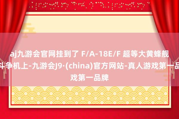 aj九游会官网挂到了 F/A-18E/F 超等大黄蜂舰载斗争机上-九游会J9·(china)官方网站-真人游戏第一品牌